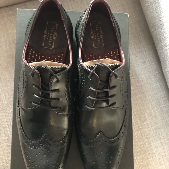 Ted Baker Black Granet Oxfords - Picture 4 of 12